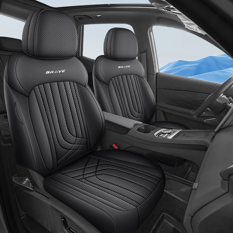 Five Seats Full Coverage Artificial Leather Seat Covers Comfort Auto Interior Accessories for Geely Starray EM-i