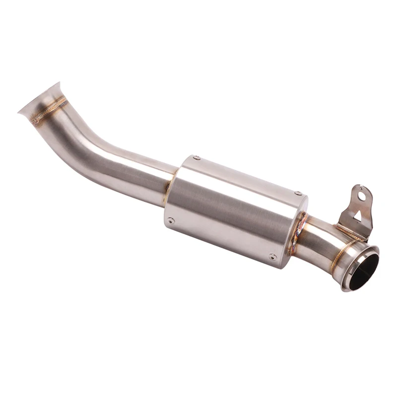 Slip On Motorcycle Exhaust Modify Muffler Escape Moto Catalyst Delete Bike Middle Link Pipe For KTM DUKE 690 DUKE690 2012 - 2018