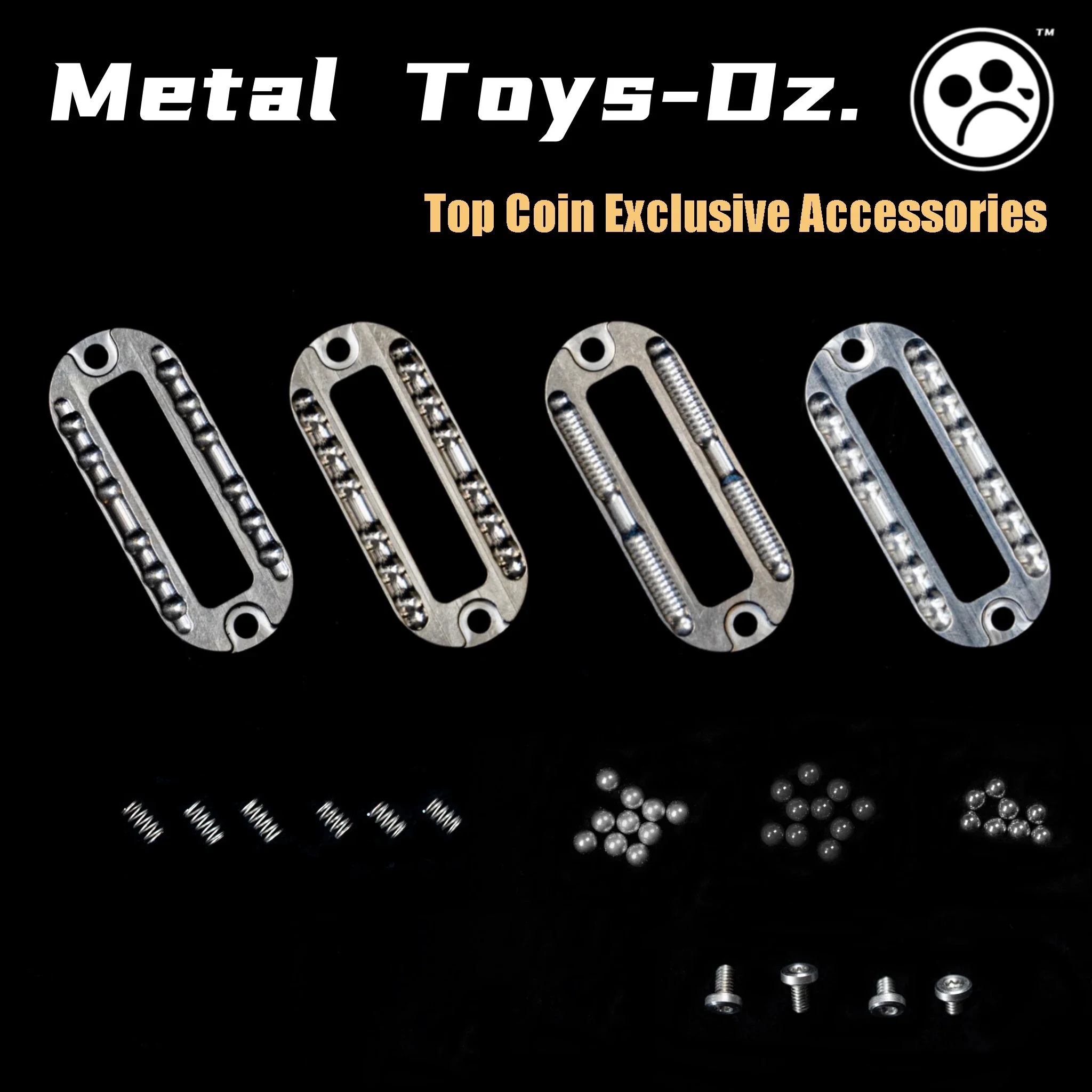 

Metal Toys Dz.Top Coin Accessories Slot Plate Tungsten Steel Ball EDC Dz Top Accessories Three-proof Small Box Spring Metal Toys