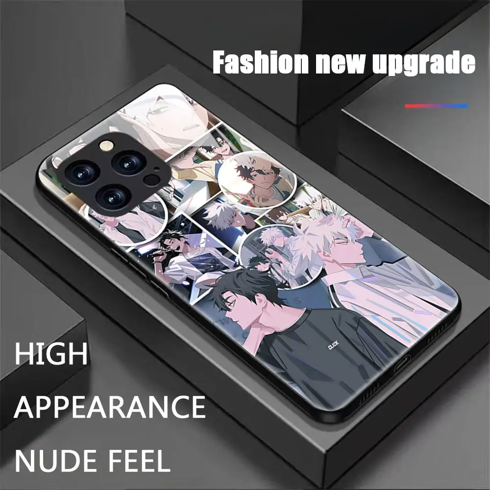 HOT anime Link Click Phone Case For iPhone 17 16 15 14 13 12 11 X XR XS 8 Plus Mini Pro Max Glass Magnetic Phone Case