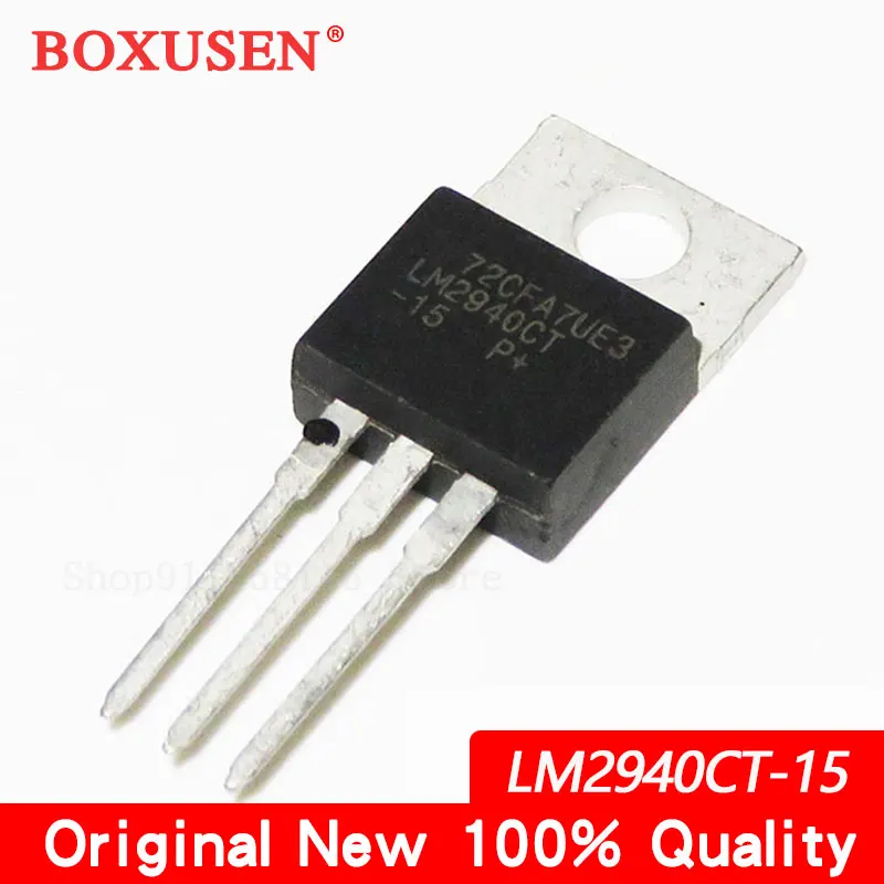 10pcs LM2940CT-5.0 5V TO220 LM2940CT-12 12V LM2940CT-15 15V TO-220 LM2940CT Voltage regulator - Linear/Voltage regulator IC