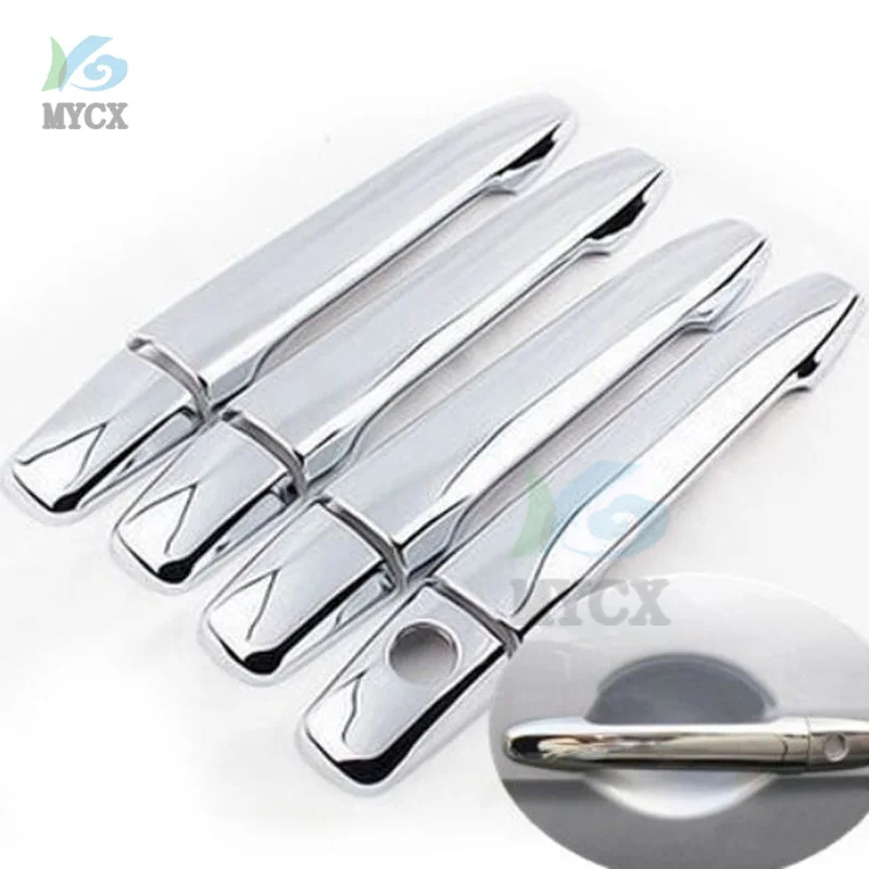 

For Mitsubishi Outlander Lancer 2008 2009 2010 2011 2012 2013 2014 New ABS Chrome Door Handle Cover + Car Door Bowl
