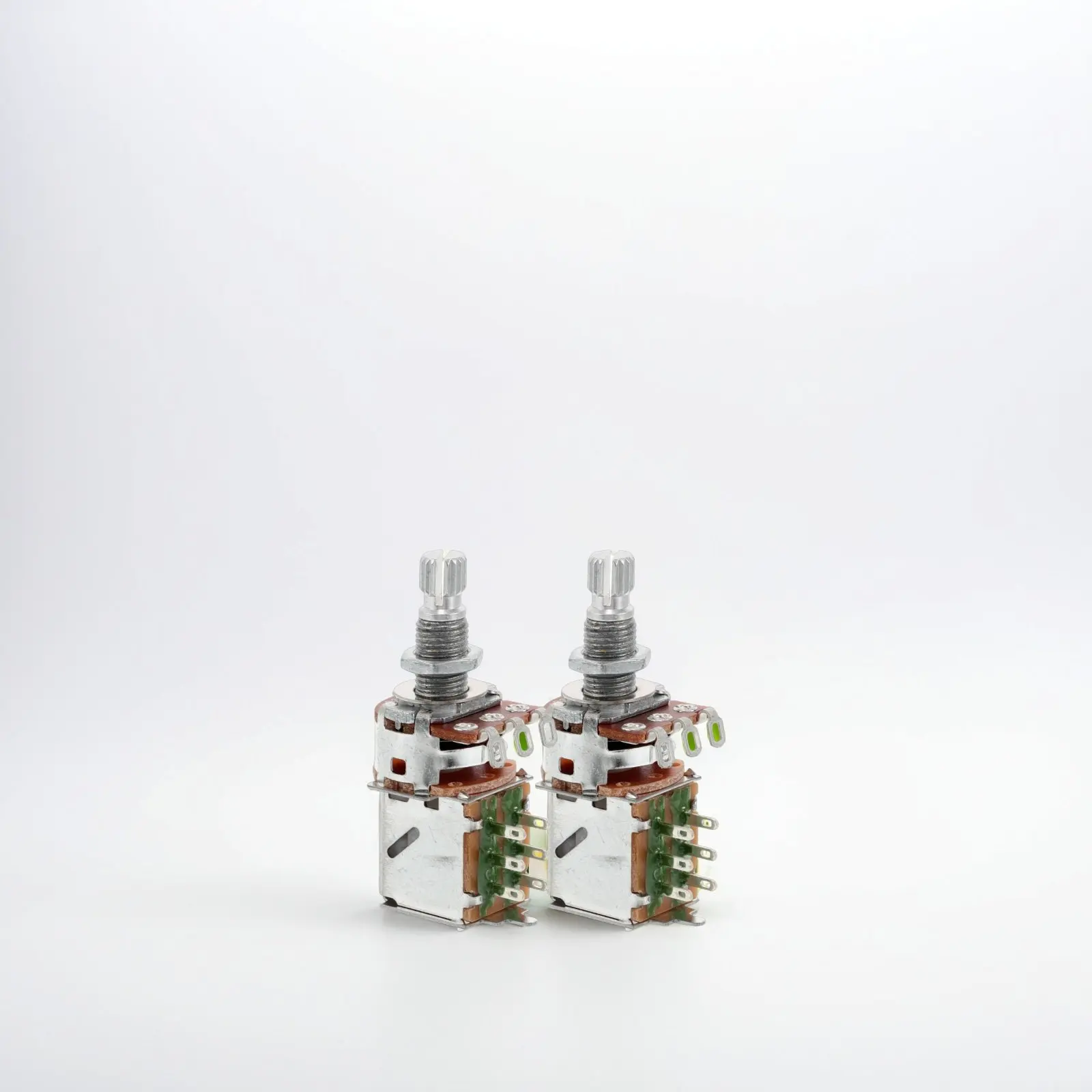 2Pcs Guitar Electronics Tone Volume Lift Potentiometer Switch Electronic Potentiometer for Electric Guitar Bass Tone Control