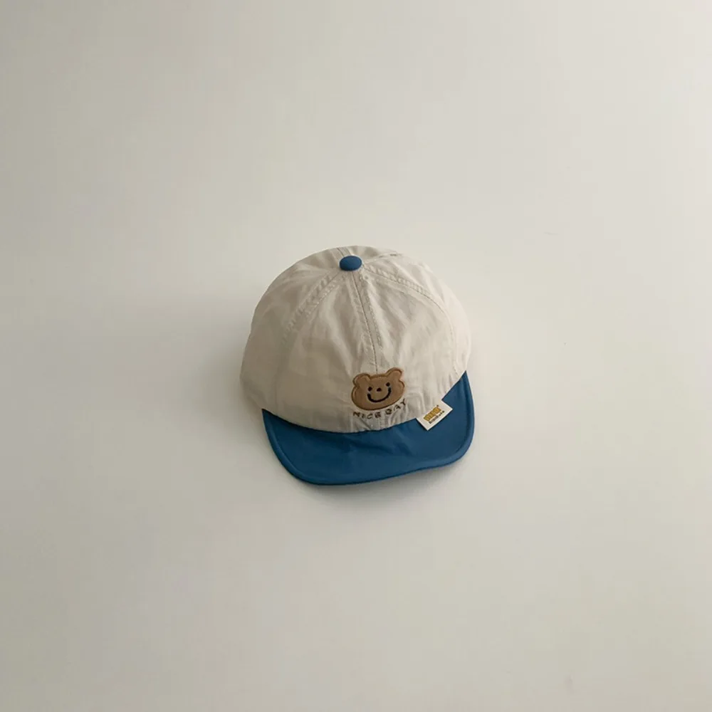 

Korean Summer Bear Baseball Cap Quick-drying Thin Baby Peaked Hat Soft Breathable Children Sunscreen Cap Toddler