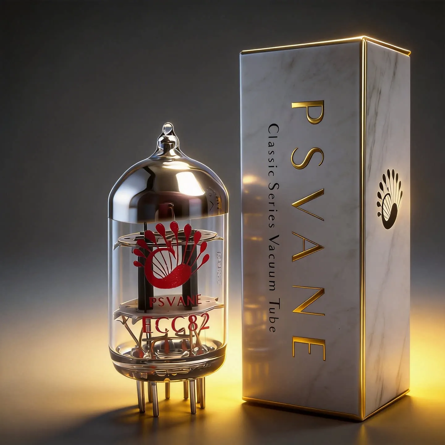 PSVANE Vacuum Tube Classic ECC82 Tube: Direct Replacement for 12AU7/CV491/5814A, Warm Midrange & Low Noise Tube Amplifier