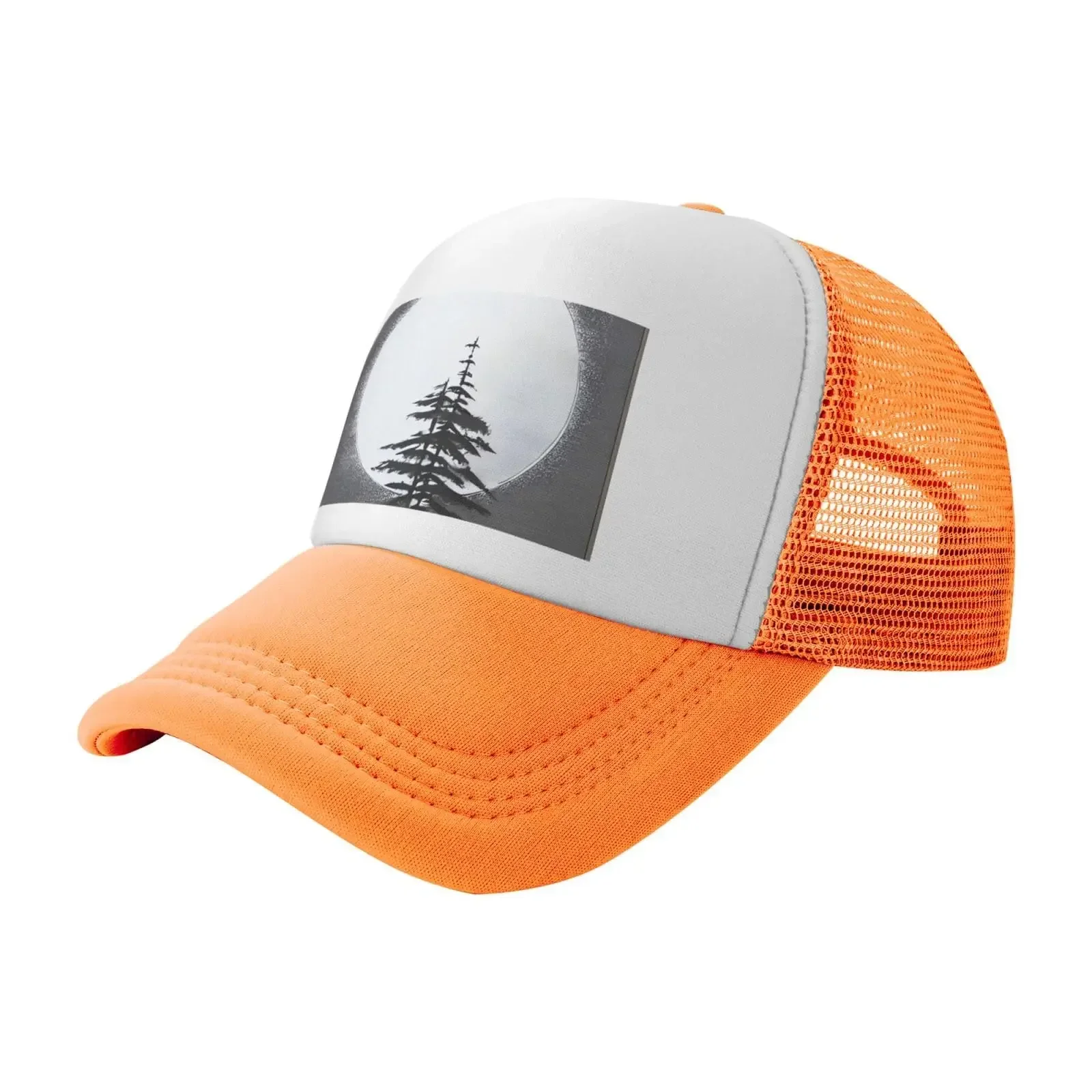 

Бейсболка-тракер с принтом луны и сосны, сетчатая, женская, с регулируемой застежкой-снэпбэк
