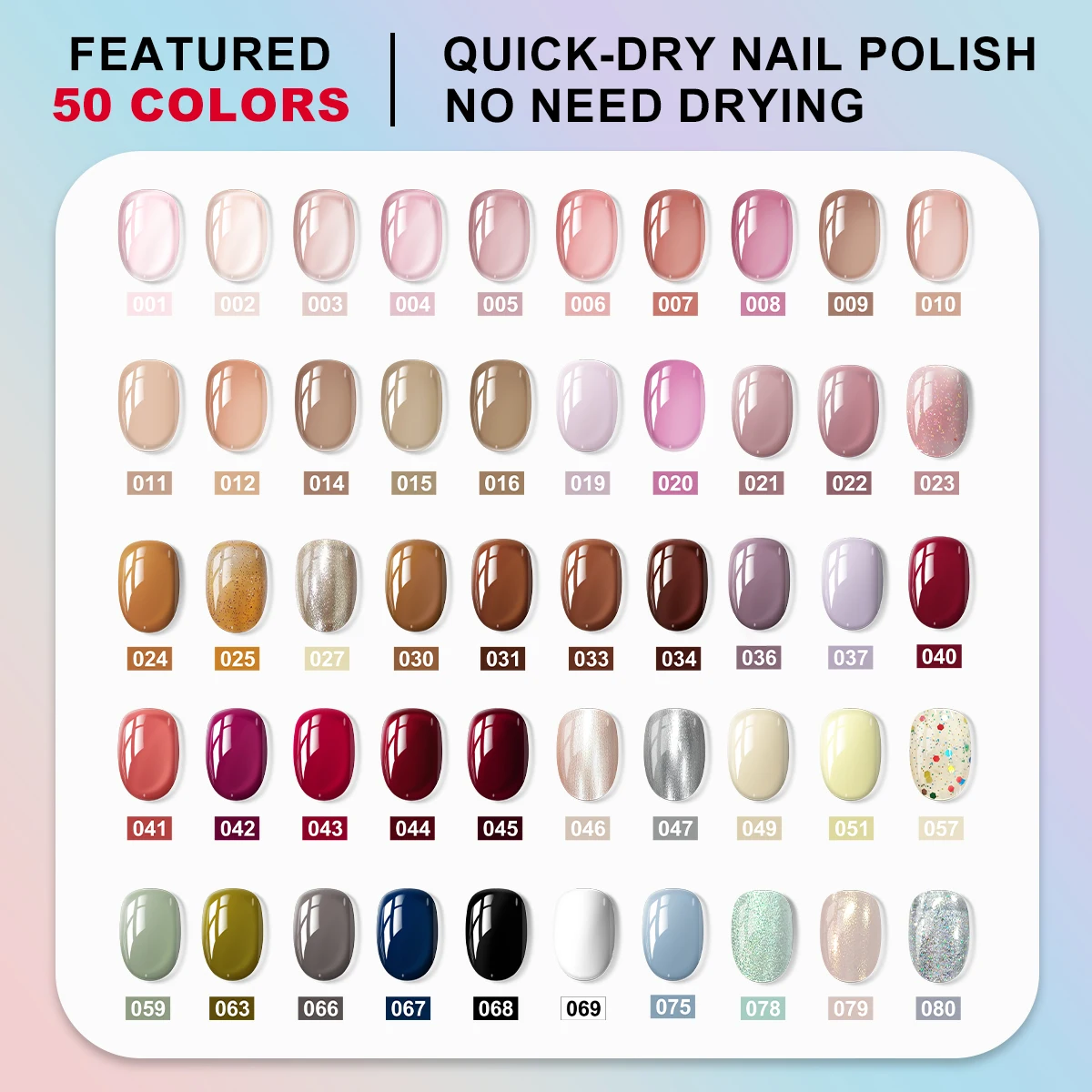 LIMEGIRL 8ML Glass Bottle Water-Based Nail Polish Gel Quick Drying Nail Polish Art Varn DIY Manicure No Drying Lamp Nail Polish