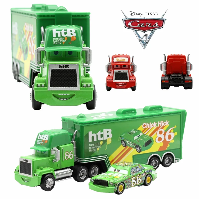 مجموعة سيارات وشاحنات ديزني بيكسار |   نموذج شاحنة سباق لايتنينج ماكوين من مايك أونكل |   يمكن فتح الحاوية |   هدية عيد ميلاد