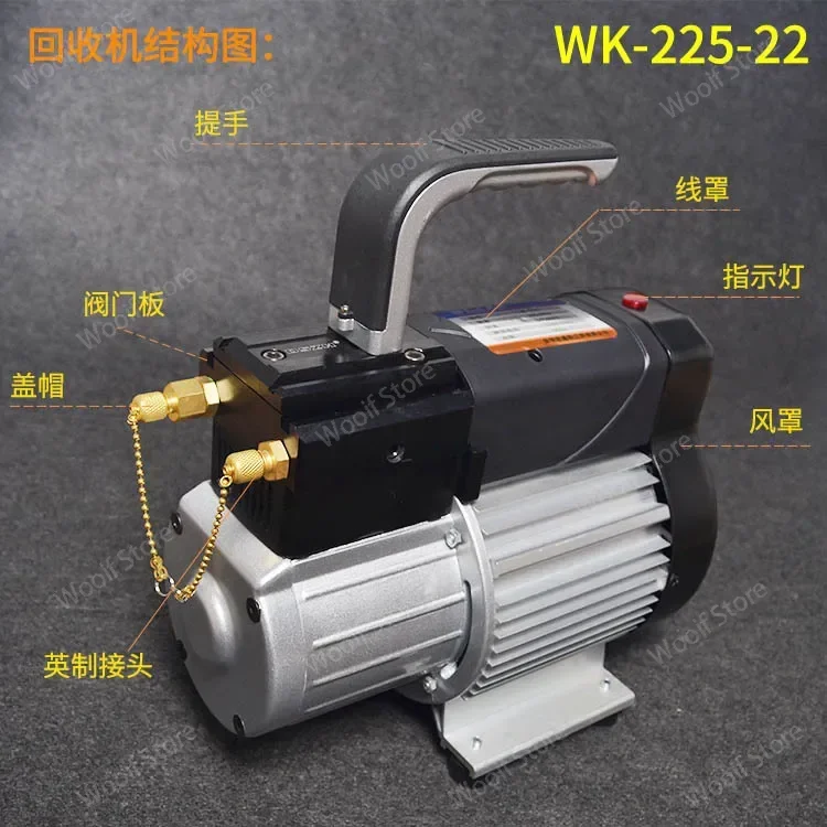 Máquina de recuperación de presión de llenado de refrigerante, receptor de flúor, freón y nieve, aire acondicionado para automóvil