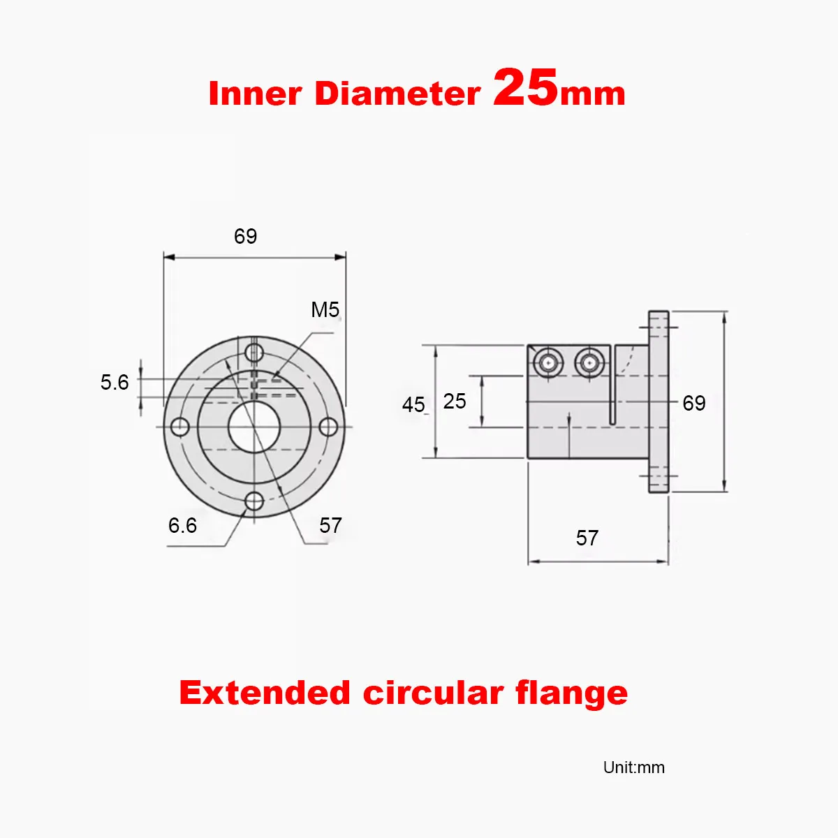 Variant: 1pcs  M25 Round