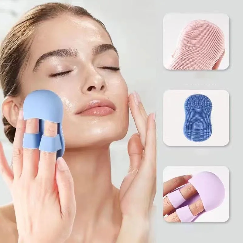 Escova de limpeza facial de silicone, massageador facial, cuidados com a pele, ferramenta de limpeza, mini ferramenta de beleza, esfoliante macio de l