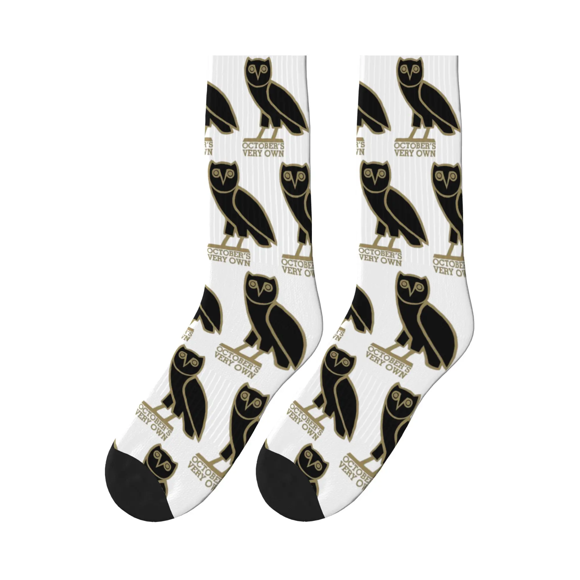 

October's Very Own Drake's Owl Sports Socks Sweat Absorbing Stockings All Season Long Socks for Unisex Christmas Gifts