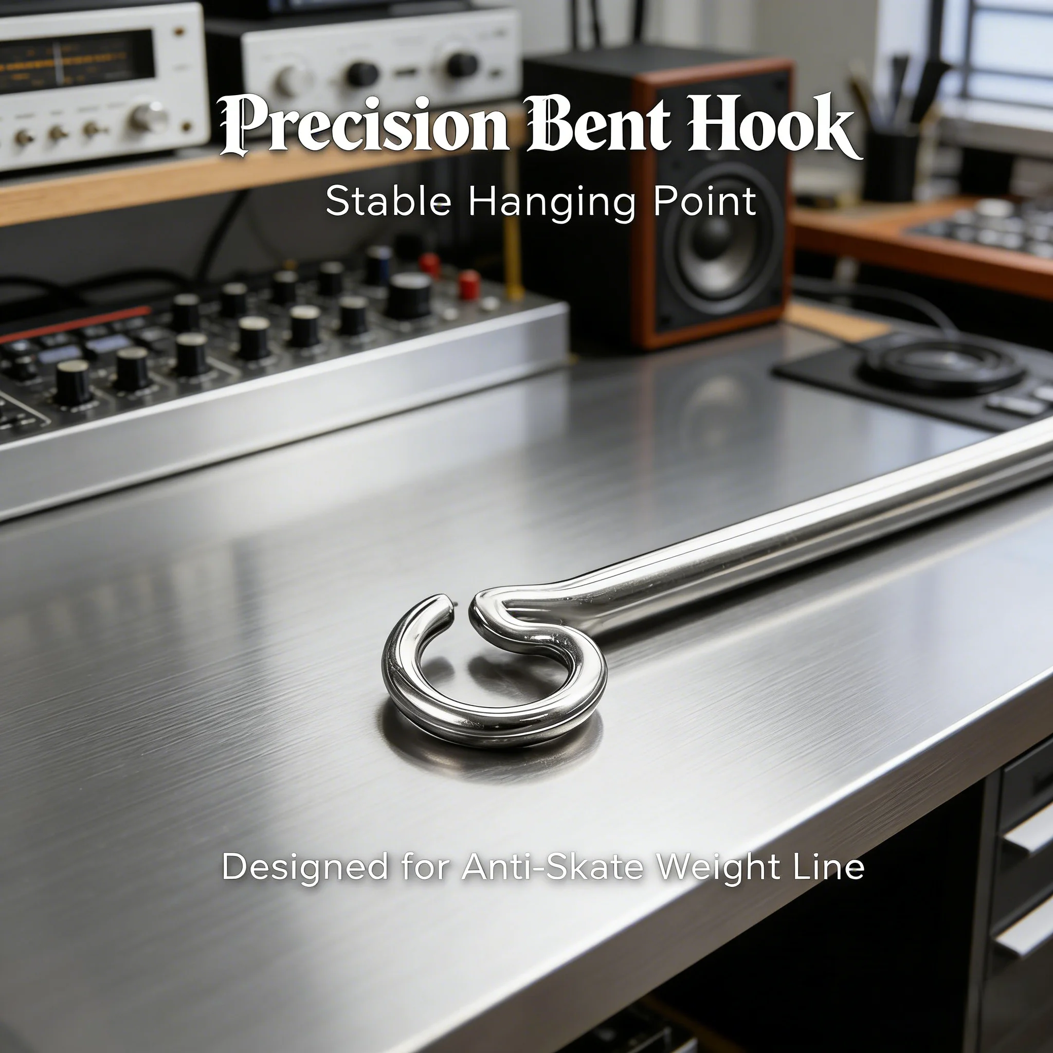 Accurate Geometry Replacement Part, Anti-Skate Weight Support Rod For SME 3009/3010/3012, Precision-Bent Stainless Steel
