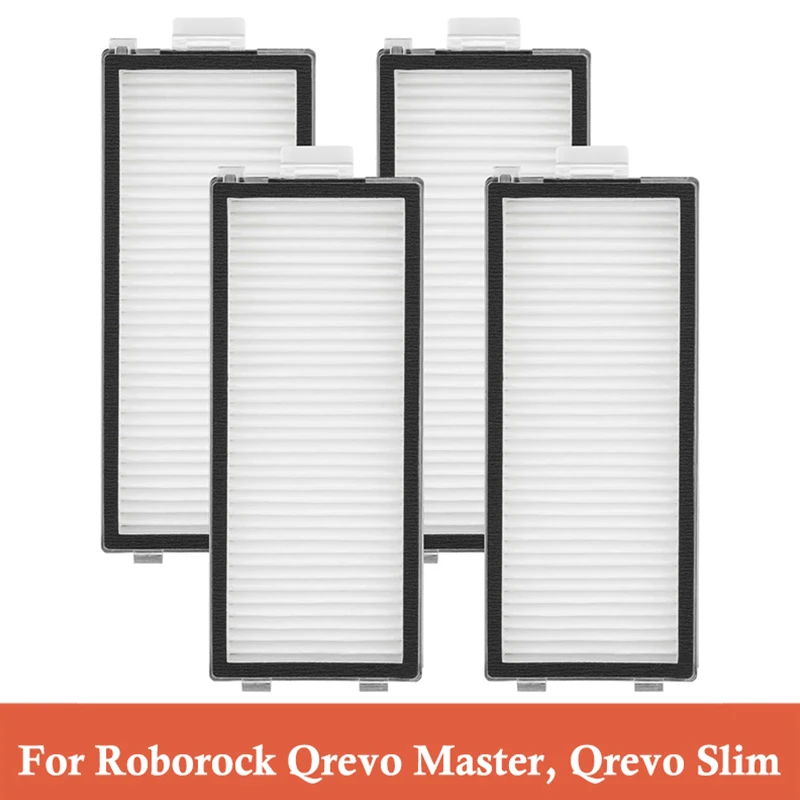 High-Efficiency Filter Replacement for Roborock Qrevo Master, Slim, V20, P10S Pro Robot Vacuums