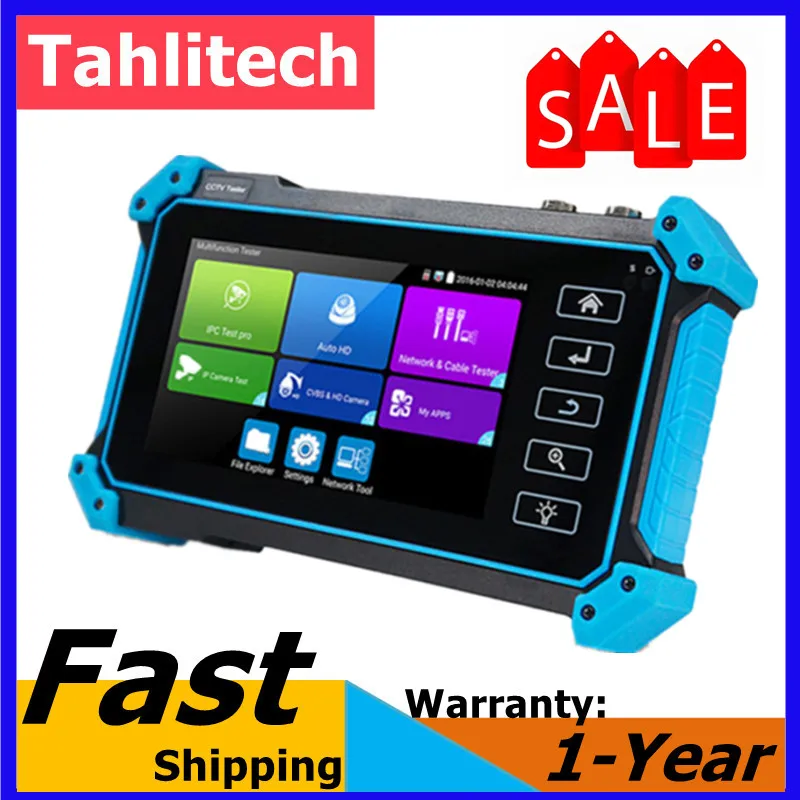 IPC 5200C Plus CFTV Tester Portable HDMI Monitor IPTV UTP RJ45 Network Cable Camera Video Card Monitor for CCTV Systems
