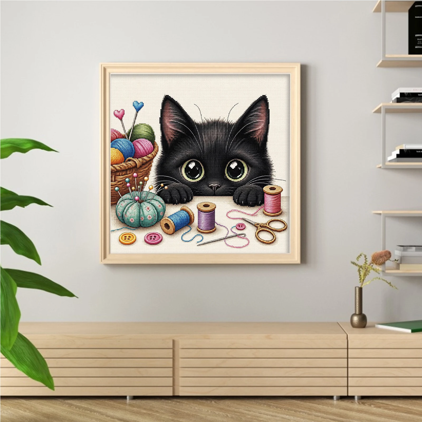 Cross Stitch Stamped Kits Beginners - Kit de broderie au point de