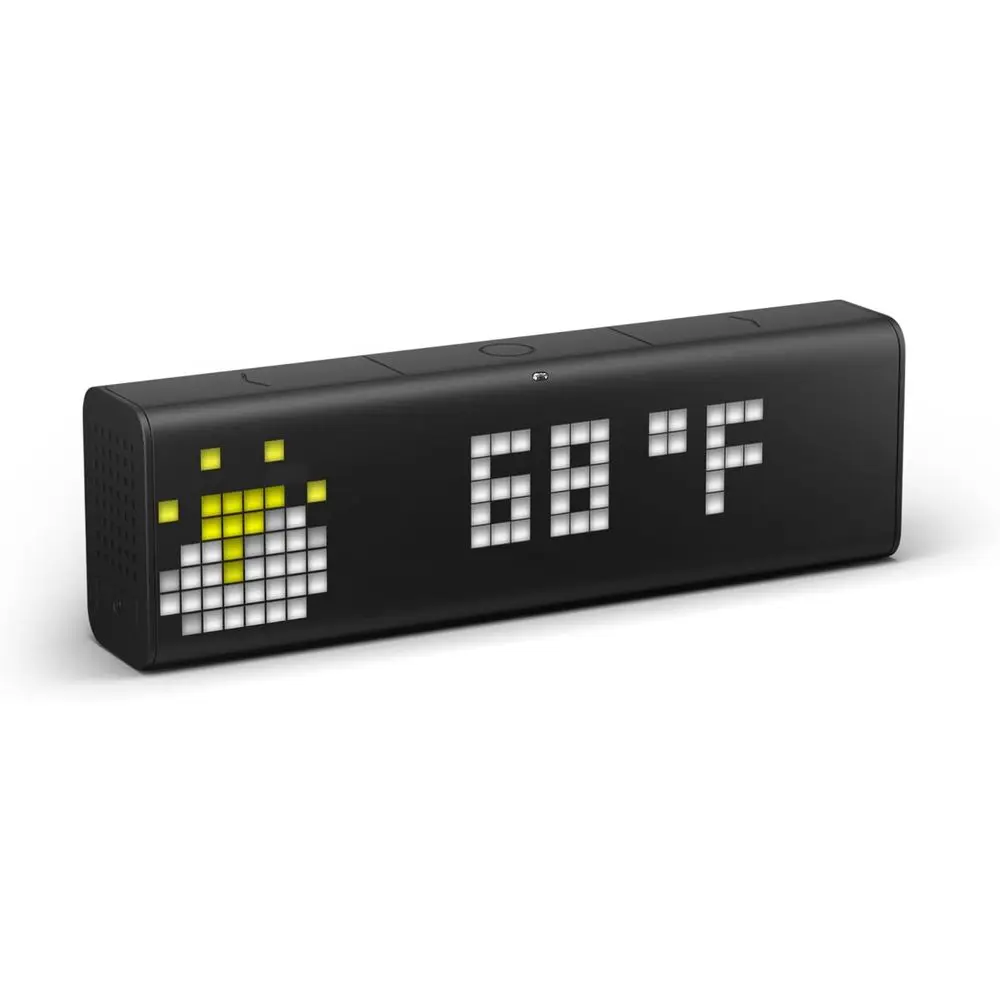 Bluetooth Pixel Art Speaker: Smart Home Clock, Social Media Counter, LED Display, Weather Alarm