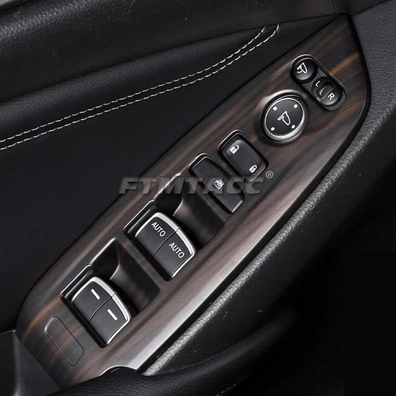 Car Interior Peach Wood Decoration Sticker Center Console Gear Shift Box Panel Cover Trim For Honda Accord 2018-2022