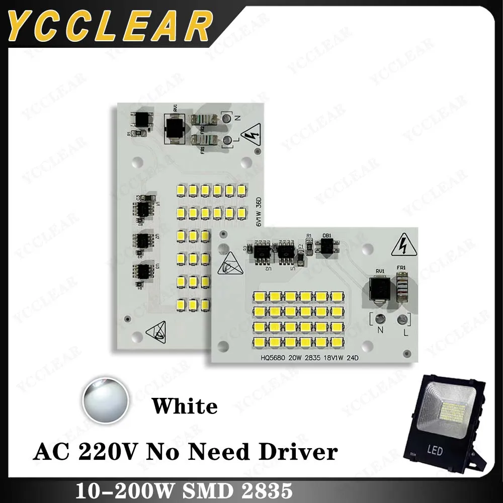 AC220V LED Bulb Flood Light Spotlight 10-200W High Power Lamp Panel Light Source COB LED Diode For 10 20 30 50 100 150 200W Lamp