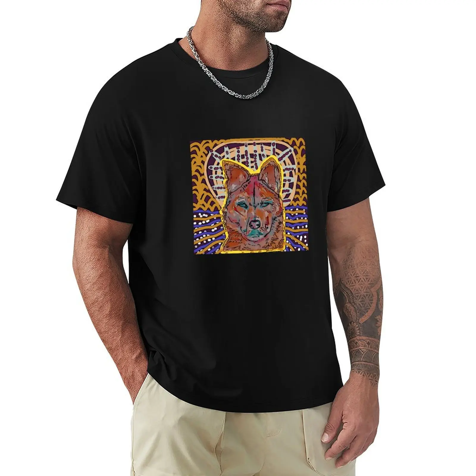 Dingo Dreaming T-Shirt Plus Size All Match Tee Shirt