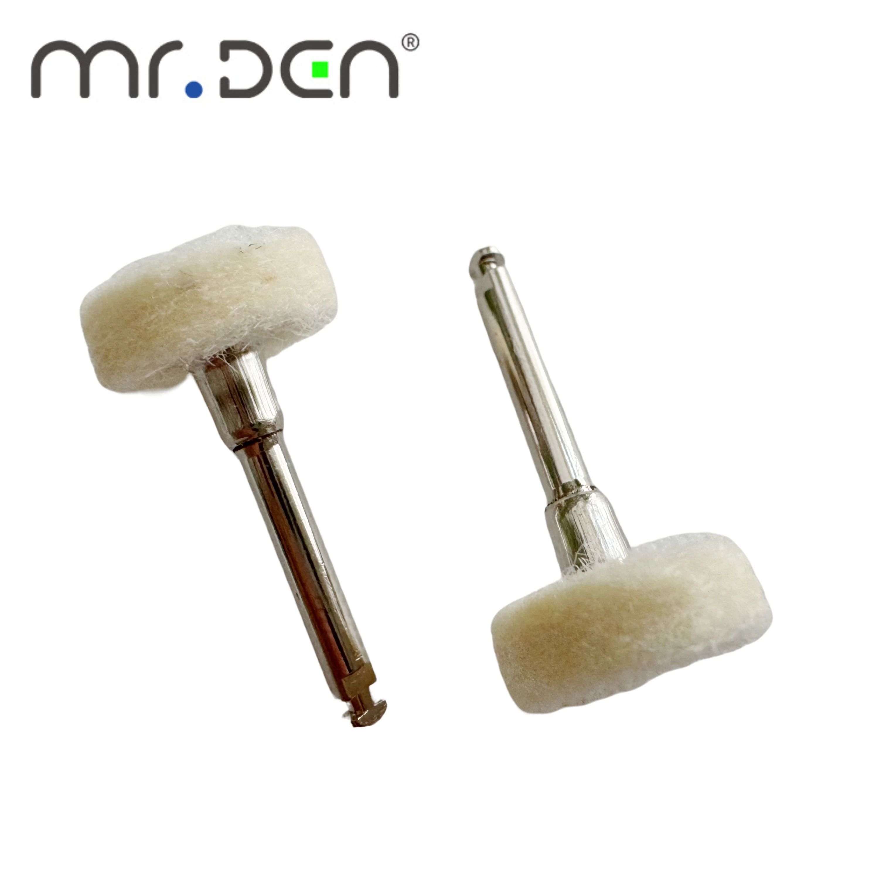 

100 шт., шерстяные щетки для полировки зубов, хлопковые колеса, полировщики для зубов для низкоскоростного углового наконечника