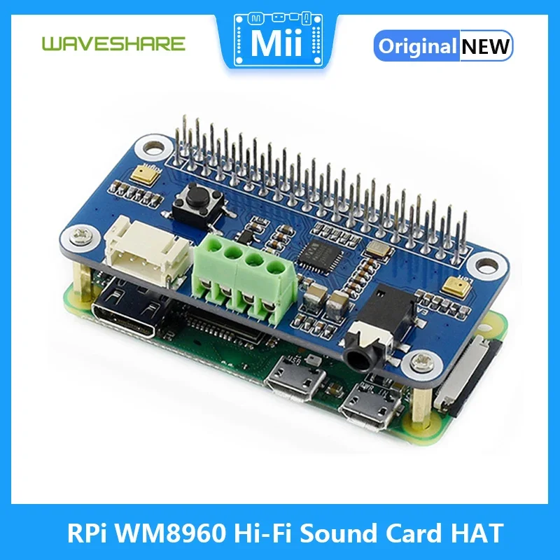 Raspberry Pi WM8960 Hi-Fi Geluidskaart HOED met Luidspreker Ondersteunt Stereo Encodering Decodering Hi-Fi Play Record voor RPI 3B 3B + Nul W