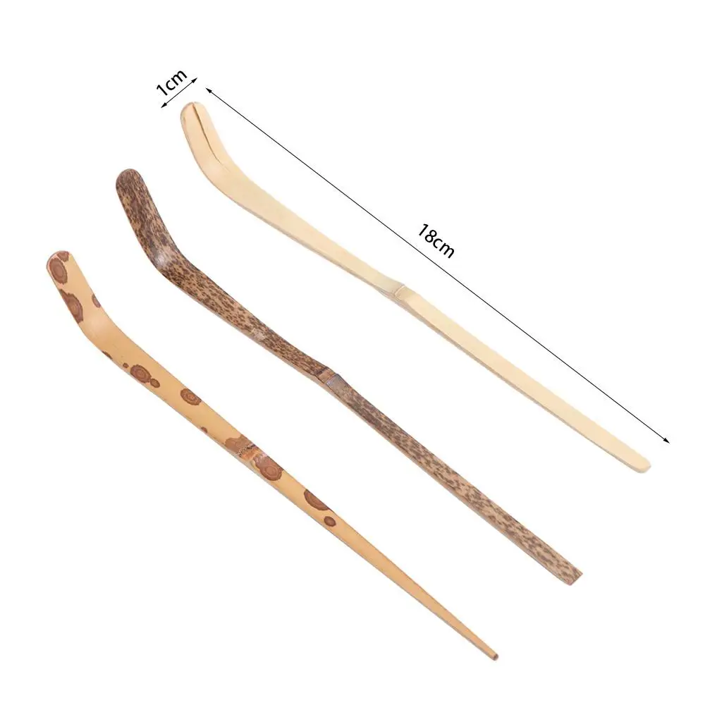 Traditional Bamboo Matcha Sticks Spoon Handmade Professional Tea Leaf Spoon 18cm Tea Ceremony Utensils Tea Lover