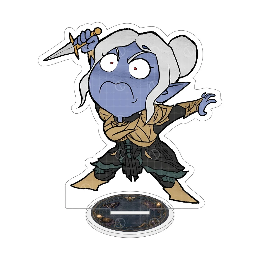 Game Baldur’s 10cm Acrylic Standee Stand key chain Astarion Karlach Lae'zel Gale Character Ornament Fans Collection Gifts