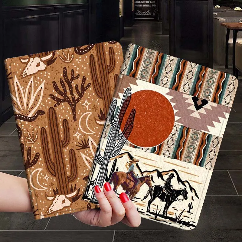 

Retro style cute cow Tablet Case For Samsung Galaxy Tab S7 S8 S9 S10 FE Plus 12.4 13.1 Inch