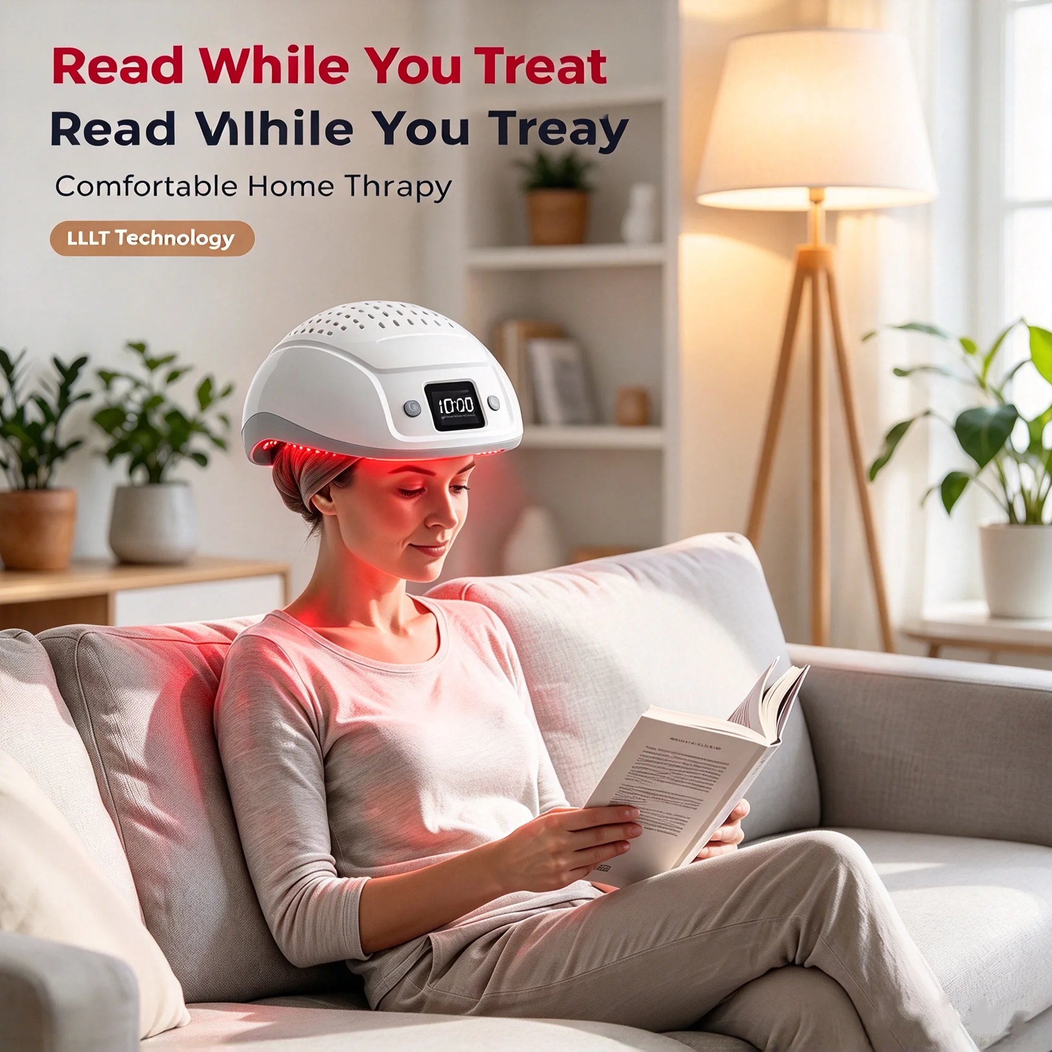 Cordless Portable 650nm LLLT Laser 100 Diodes Hair Growth Regrowth Cap Scalp Massager Device for Home Travel Use Treatment