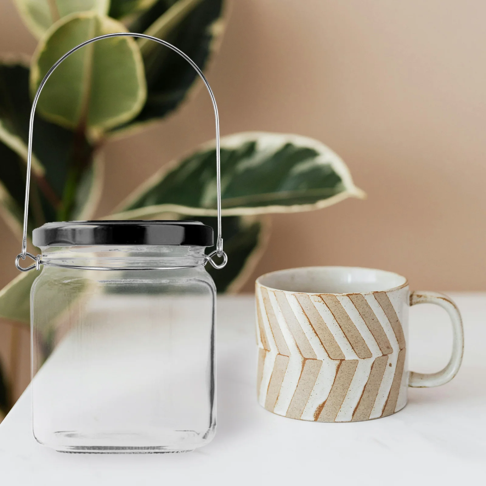 

8Pcs Strong Metal Wire Handles for Canning Jars Christmas Tree Kitchen Hanging Decor Jar Hooks Stainless Steel Jar Hooks