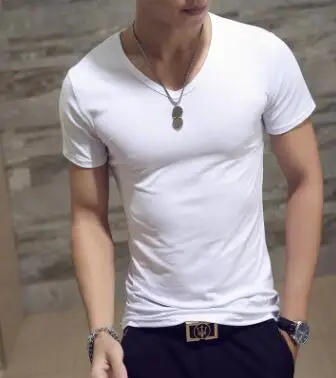 white v neck