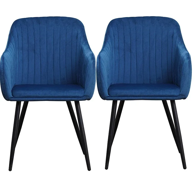 

Laynsino Nordic Роскошная ткань Кофе Стул для ресторанов Современная мебель для столовой Оптовая продажа Синие бархатные обеденные стулья Итальянские