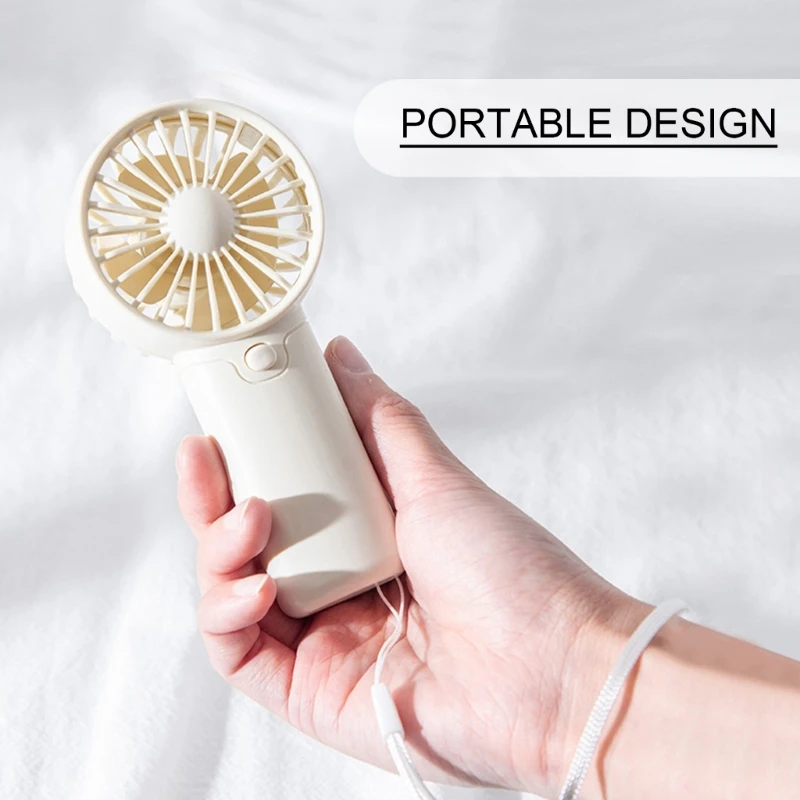 

Portable Mini Fan Summer Handheld Fan AAA Battery Operated Lightweight Small Pocket Fan for Office Outdoor Travel