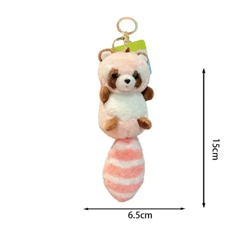 Bag Pendant Hanging Ornament Bag Accessories Raccoon Plush Keychain Plush Keychain Stuffed Animal Toys Raccoon Plush Pendant