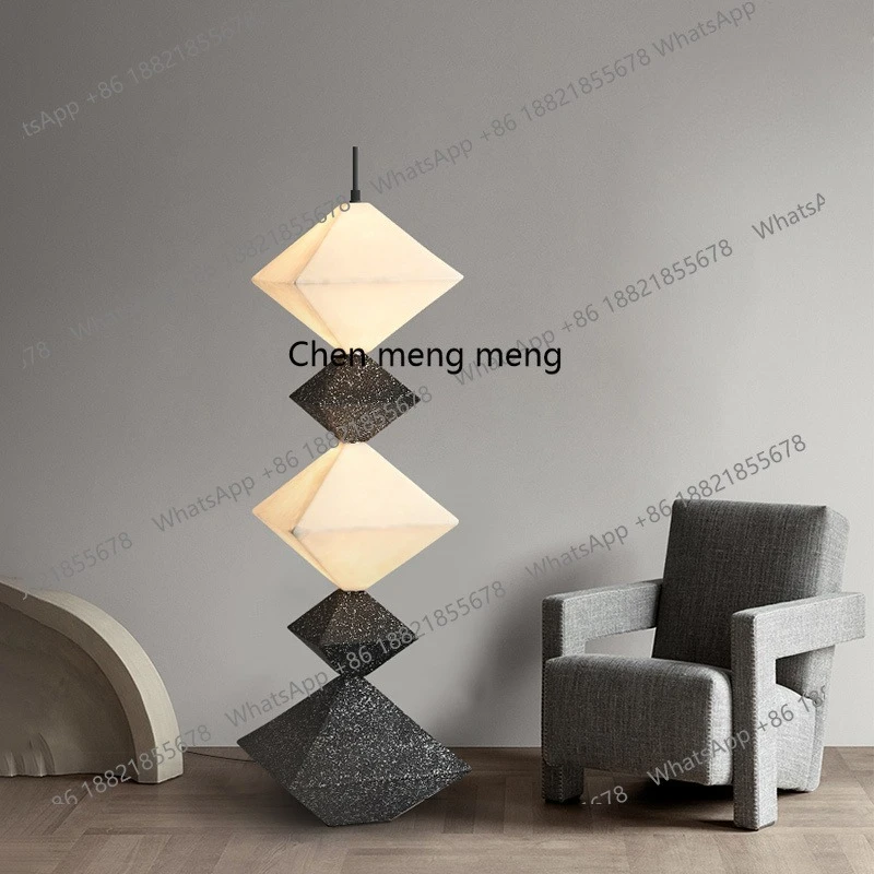 

Italian living room floor lamp modern simple high-end sofa next to black atmosphere minimalist atmosphere lamp