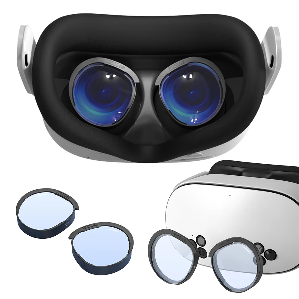 Für Meta Quest 3S Anti-Blau Licht Linsen Ersatz VR Linsen VR Headset Spiegel für Meta Quest 3S VR Gläser VR Zubehör