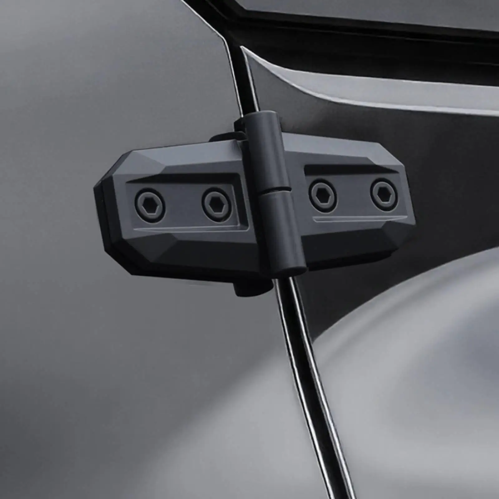 Automobile Body Stickers ABS 3D Fake Hinge Design Rugged Car Exterior Decal Kit for Universal Door Hood Trunk Styling