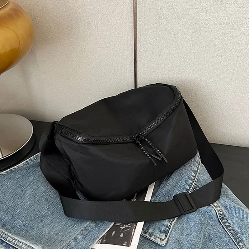 

Men's Leisure Small Bag Outdoor Travel Business Shoulder Bag Black Oxford Cloth Messenger Bag Summer Messenger Bag