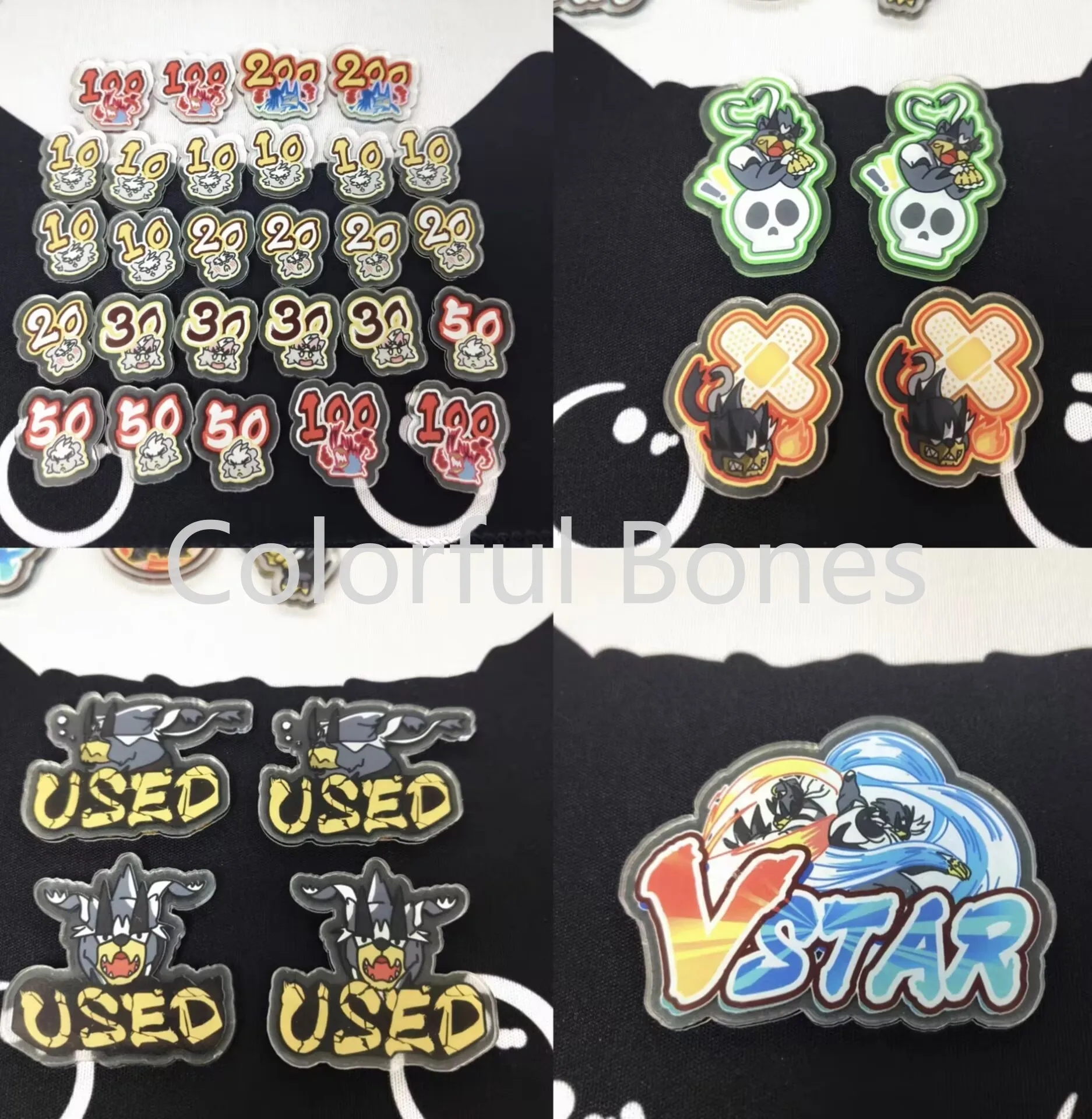 

Urshifu Match Scoring Damage Counter Damage Indicator For PTCG Pokemon Used Board Vstar Borad Role-playing Game Acrylic Gift Toy