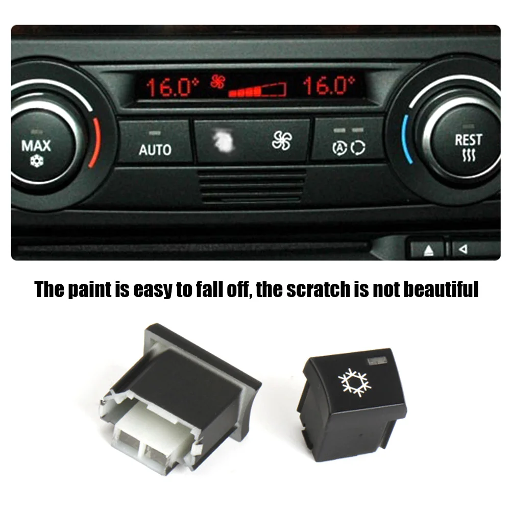 Air Conditioner Button Internal Circulation Button Air Conditioning Wind Volume Button for BMW X1 X3 F25 E84 1 3 Series E90 E87