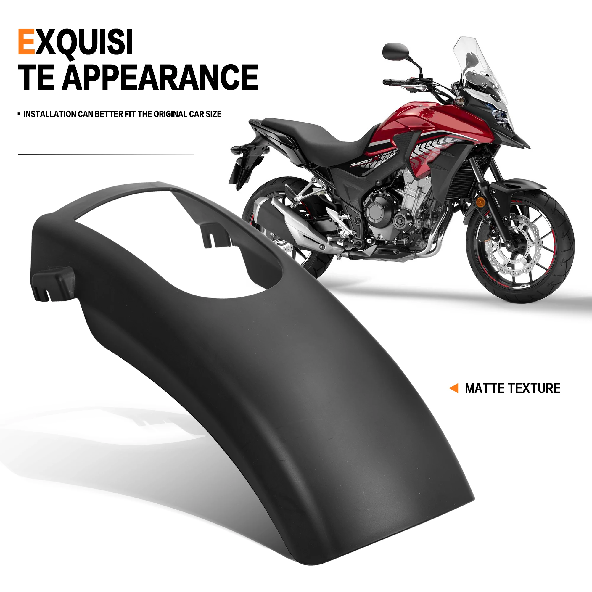 For Honda CB500X CB500 X 2024-2025 NX500 NX 500 Motorcycle CB 500X Front Mudguard Extension Protector Front Fender  Splash Guard