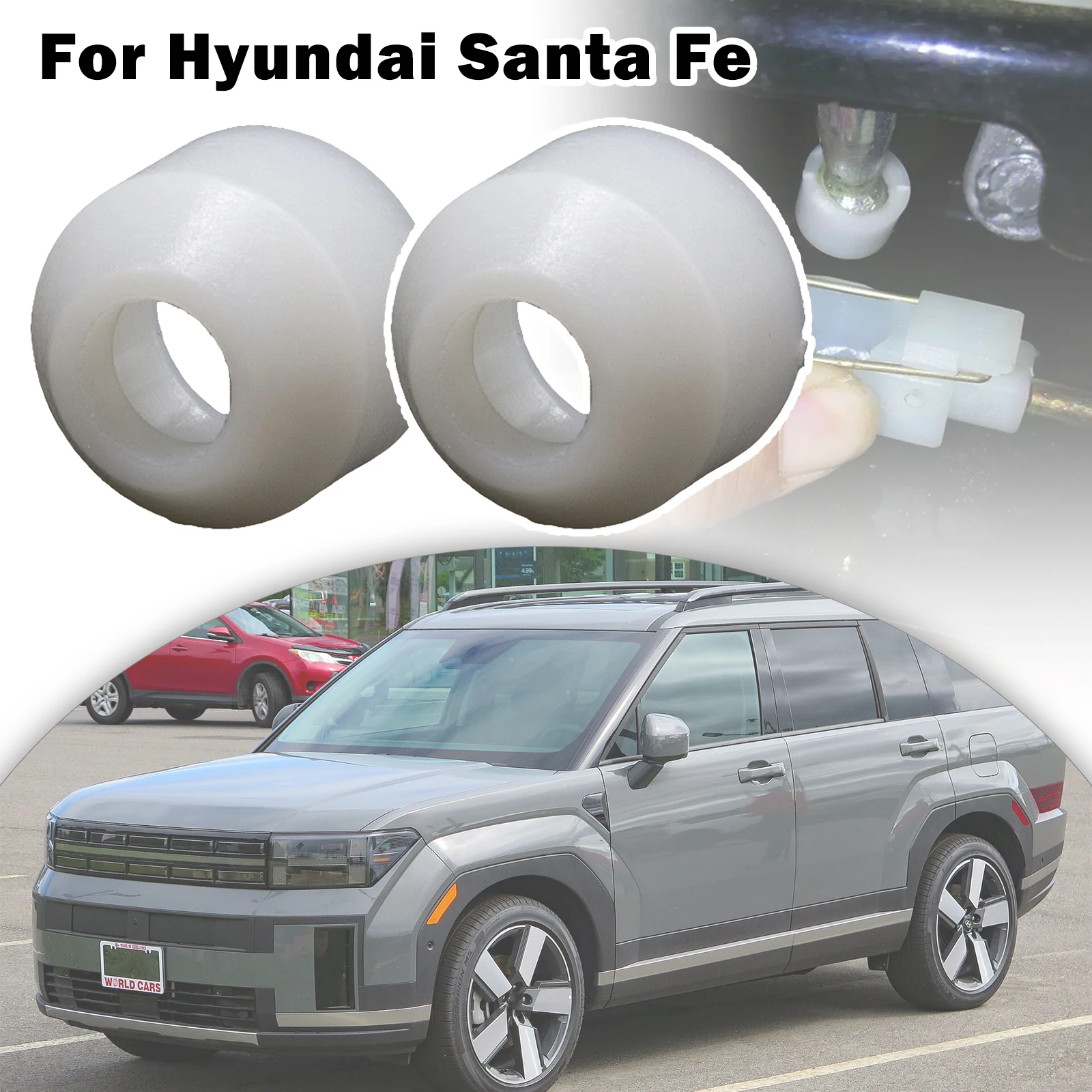 2pcs Gearstick end Bushing Cup For Hyundai Santa Fe Cerato Forte Cantus Shift  Bottom Control Lever Pivot Ball Sleeve Grommet