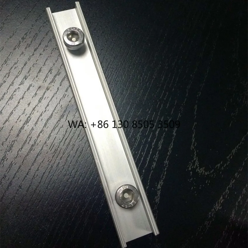 Solar PV Mounting System Aluminum Rail Extension Connector Anodized Surface Solar Panel Installation