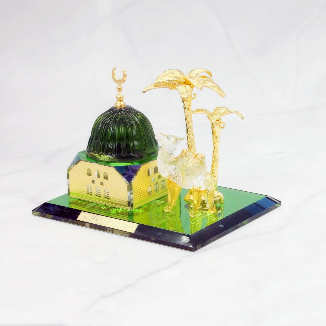 New camel figurine ornament, three-dimensional dome mosque camel decor, Middle Eastern pilgrimage souvenir ornament