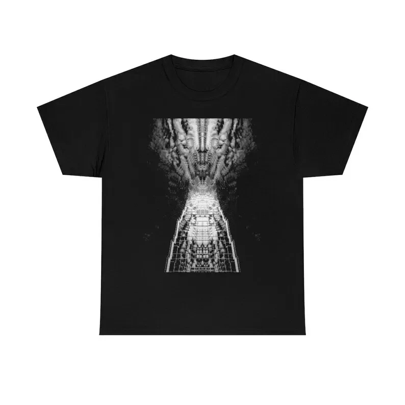 Psychedelic Horror Architecture TShirt, Trippy Abstract Architecture Tee, Death Faces in Buildings Shirt