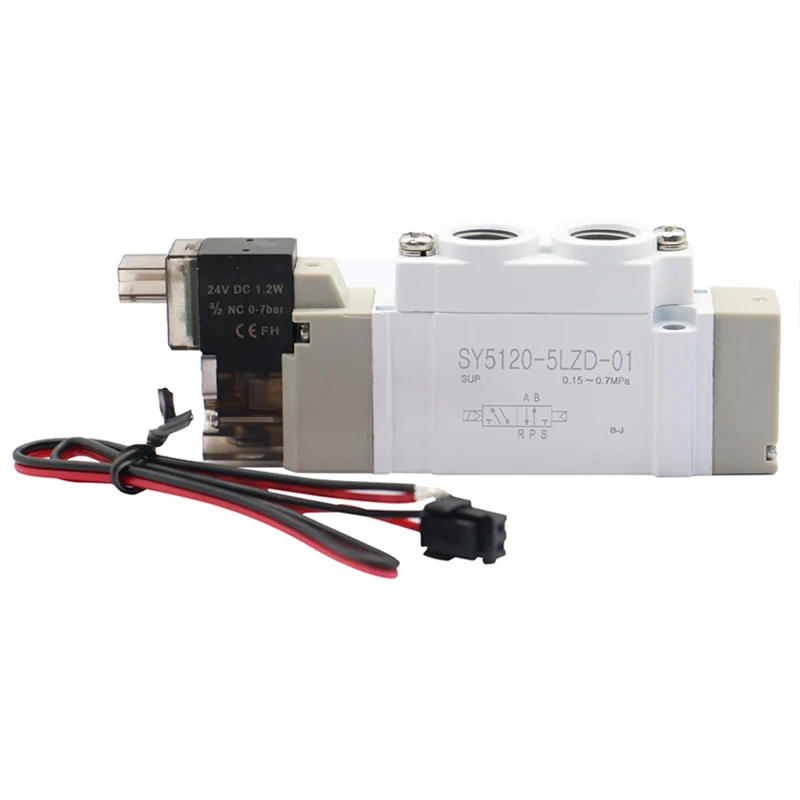 SY5120-5LZD-01 SY5220 SY5320 SY5420 SY5520 Pneumatic Electric Control Solenoid Valve