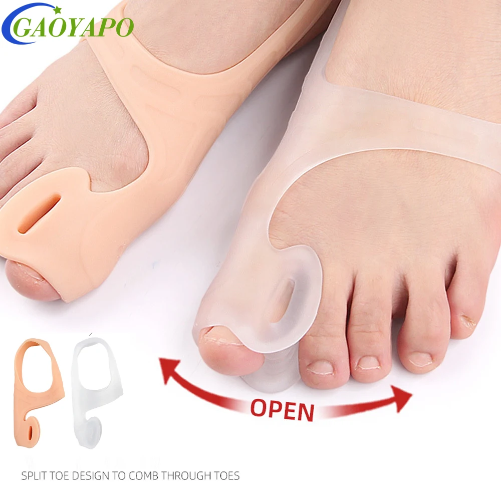 Orthopedic Bunion Corrector for Women Men-Soft Gel Big Toes Straightener for Day Night Use,Shoe-Friendly Design for HalluxValgus