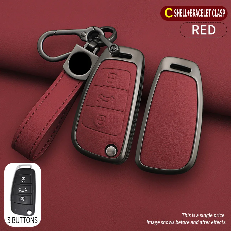 TPU Opvouwbare Sleutelhulsel Tas Cover voor Audi A1 A3 A4 A5 A6 A7 Q3 Q5 S6 B6 B7 B8 C6 8P 8V 8L TT RS Auto Sleutelhanger Beschermer