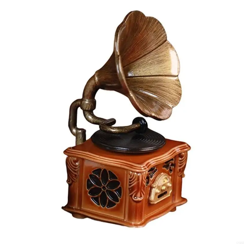 CORB Miniature Vintage Phonograph Dollhouses Decors For Nostalgic Collectors